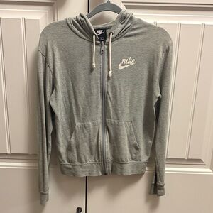 Nike Heather Gray Hoodie with Logo